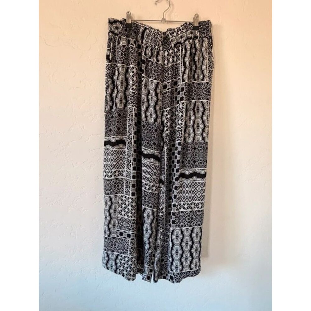 Rose & Olive Wide Leg Elastic Pants Size 1XL